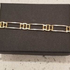 Vintage Italian Link Bracelet: Stamped Sterling